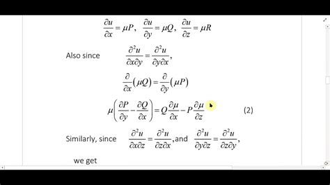 Total Differential Equation Part 1 YouTube