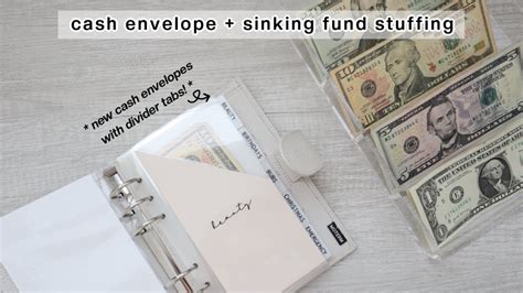 Aug 2022 Cash Envelope Sinking Funds Stuffing New Envelopes Etsy Income Youtube