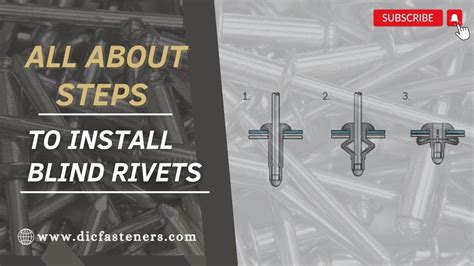 All About Steps To Install Blind Rivets What Are Blind Rivets Dic Youtube