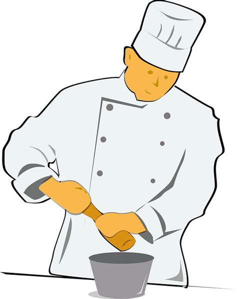 Chef Cooking Food · Free vector graphic on Pixabay