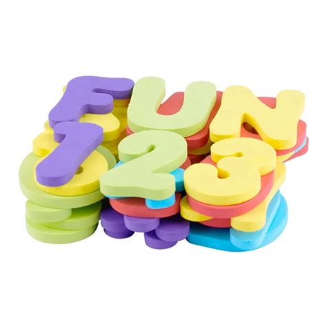 Bath Tub Alphabet Set Assorted 36 Piece Eco Eva Numbers Child Toys