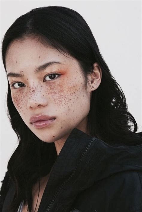 Beautiful Glowing Glass Skin Aesthetic Freckles Girl Unique Faces