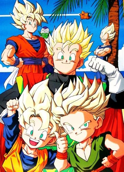 Dbz Gohan Goku Vegeta Goten And Trunks Dragon Ball Z Dragon Ball