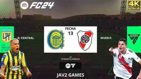 Rosario Central Vs River Plate Futbol Argentino Fecha 13 FC 24 Next