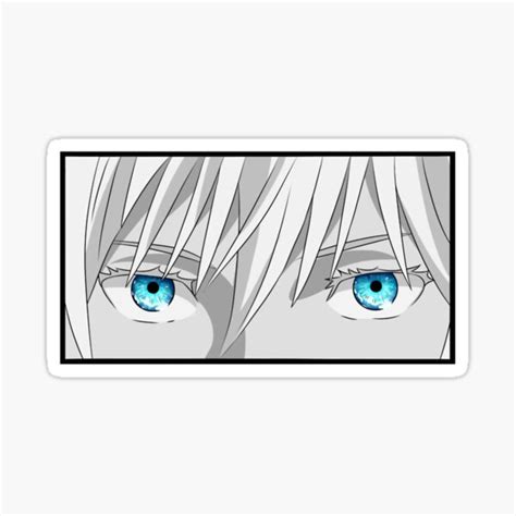 "GOJO SATORU_s EYES" Sticker for Sale by rocky-adler | Redbubble