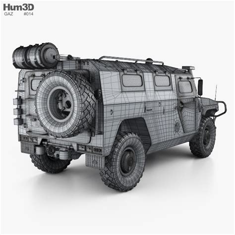 GAZ Tiger M 2014 3D Model Military On Hum3D