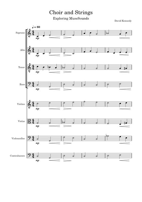 Untitled Score Sheet Music For Bass Guitar Strings Group Synthesizer Mixed Ensemble