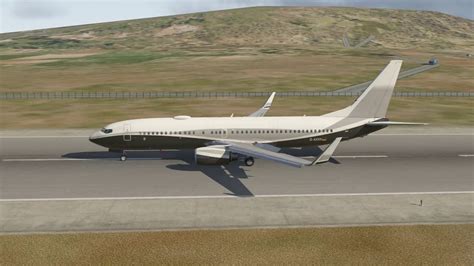 Zibo Mod 737 800 Bbj Landing Mykonos Youtube