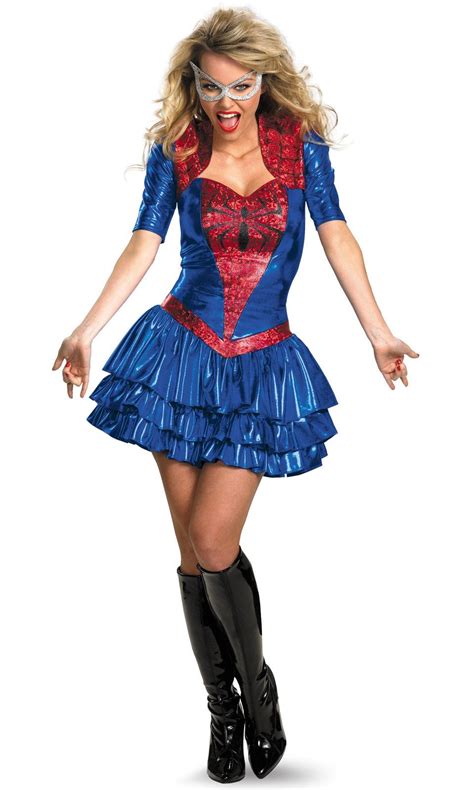 Well I Got My Halloween Costume Spider Girl Costume Spider Woman Costumes Costumes For Women