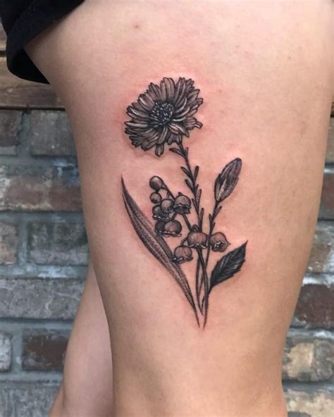 Beautiful Aster Flower Tattoo Ideas And Their Meaning