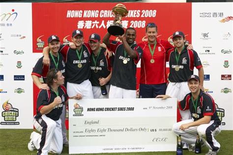 England With Captain Dimitri Mascarenhas Lifting The Trophy Celebrate