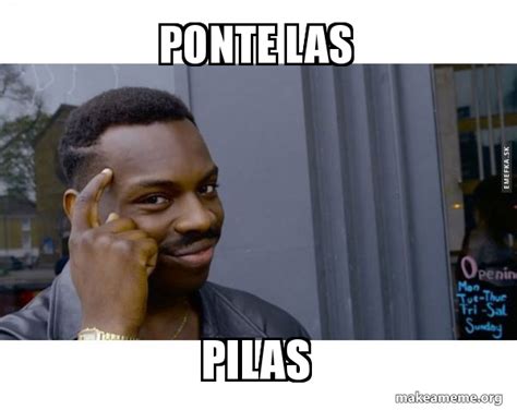 Ponte Las Pilas Roll Safe Black Guy Pointing At His Head Make A Meme