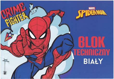 Blok techniczny BENIAMIN Spider man A4 biały