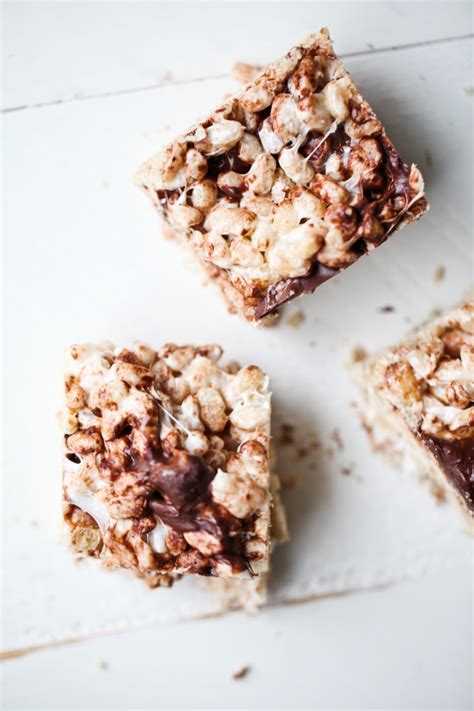 Chocolate Peanut Butter Sprouted Brown Rice Crispy Treats