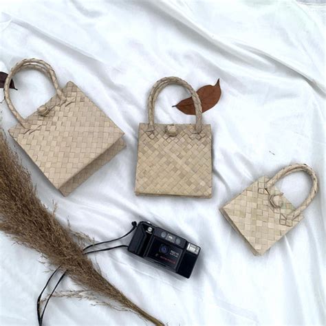 Hiraya Palm Leaf Bag Green By Design