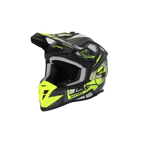 Casco Acerbis Linear Negro Amarillo Fluor