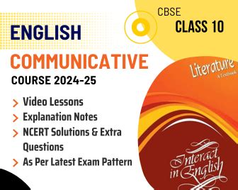 CBSE Class 10 English Communicative Complete Study Guide