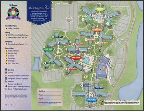 Disney's All Star Movies Resort Map