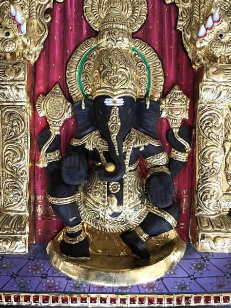 Karpaga Vinayagar 3D Fully Embossed Tanjore Painting Apt For Etsy