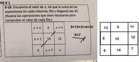 Encuentra El Valor De X Tal Que La Suma De Cada Columna Fila Y Diagonal