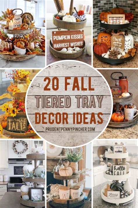 Tiered Tray Fall Decor Ideas Prudent Penny Pincher