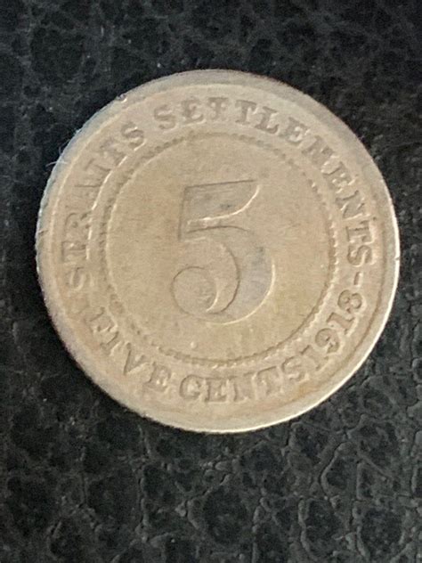 Straits Settlement King George V 5 Cents Hobbies Toys Memorabilia