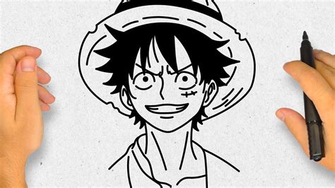 CÓMO DIBUJAR A LUFFY ONE PIECE Paso a Paso Simple y Fácil YouTube