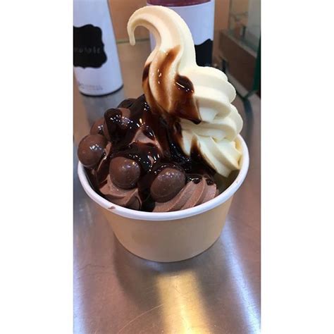 Y Bar Frozen Yoghurt Chocolate Froyo With Malt Balls Not Chocolate