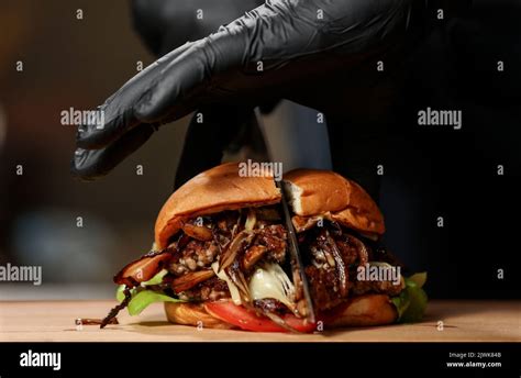 fast food burger junk food Stock Photo - Alamy