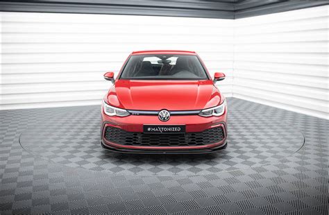 Maxton Design Front Splitter V5 Volkswagen Golf Gti Gte R Line Mk8 Royal Body Kits