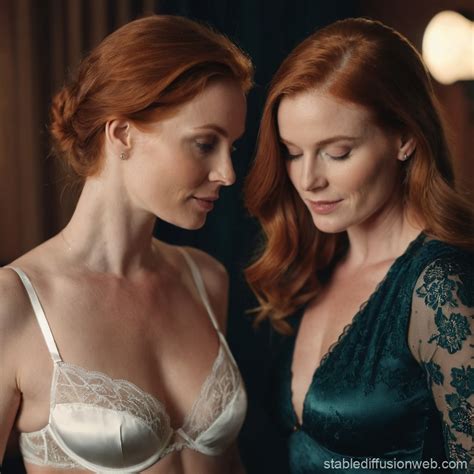 Adult Lingerie Photoshoot With Redhead Models Stable Diffusion Online