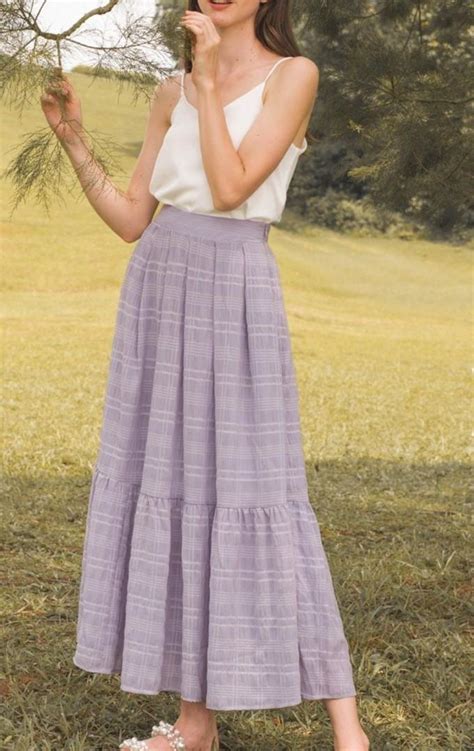 The Willow Label Tiana Maxi Skirt In Orchid Women S Fashion Bottoms