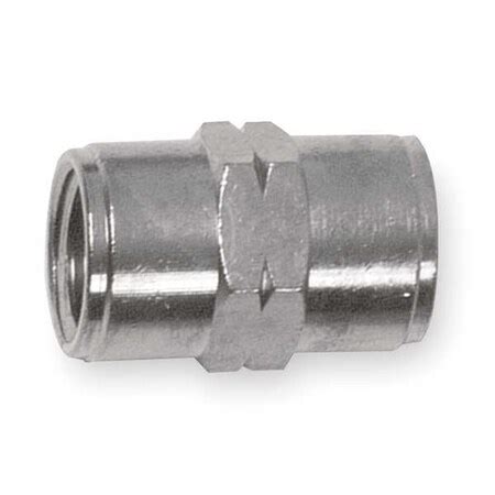 Aignep Usa Nickel Plated Brass Female Coupling FNPT X FNPT 1 4 Pipe