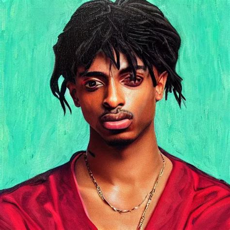 Renaissance Portrait Painting Of Playboi Carti Stable Diffusion