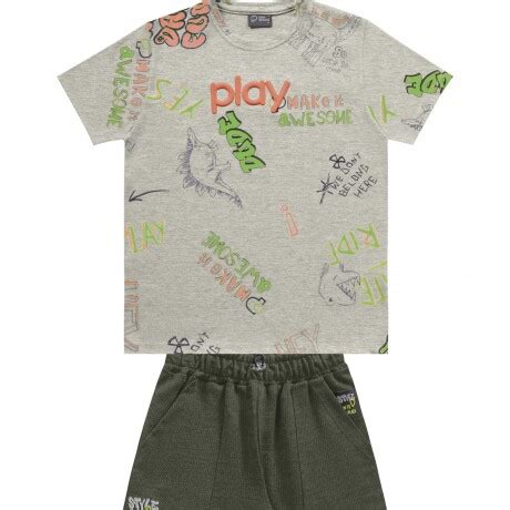 Conjunto niño remera y bermuda Gepettos