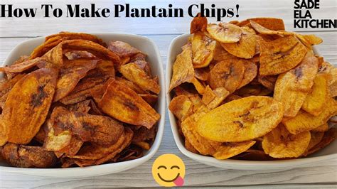 How To Make Plantain Chips Youtube