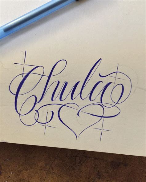 On Instagram Chula Sanezscript Tattoo Lettering Design