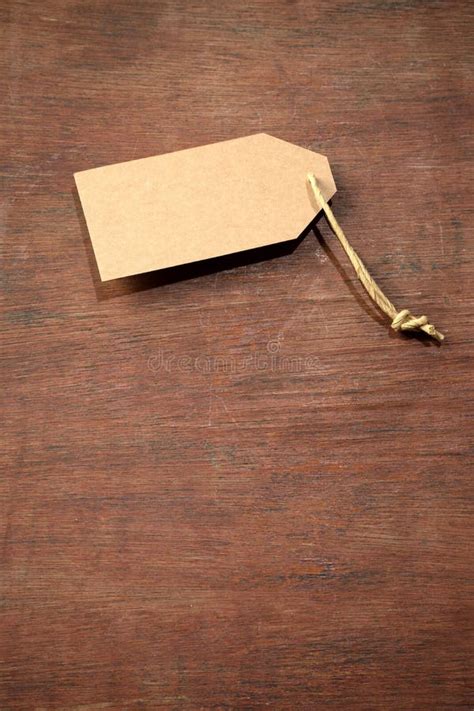 Brown Paper Price Tag Stock Image Image Of Empty Business