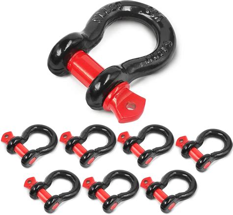 Amazon Jamiikury Shackles 1 2 D Ring Shackle 12 Ton 26 455 Lbs