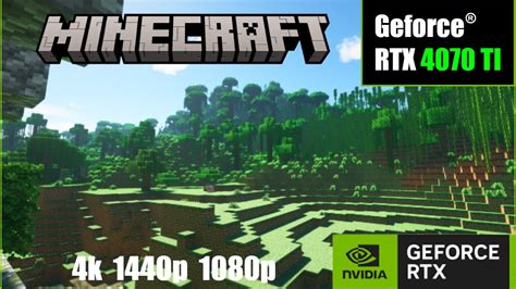 Rtx 4070 Ti Minecraft Shaders 4k 1440p 1080p Youtube