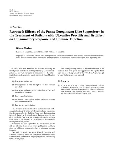 PDF Retracted Efficacy Of The Panax Notoginseng Ejiao Suppository In