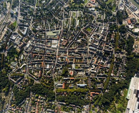 Wesel Von Oben Stadtansicht Von Wesel Im Bundesland Nordrhein Westfalen