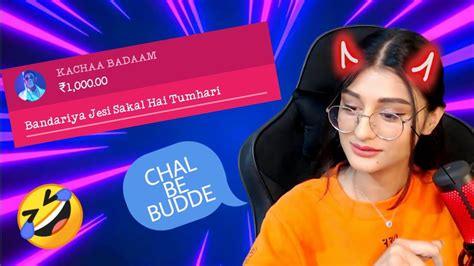 Kacha Badam Roasted Beautiful Streamer 🤣 Ft Payalgaming Krutikaplays