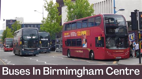 Buses In Birmingham City Centre Autumn Youtube