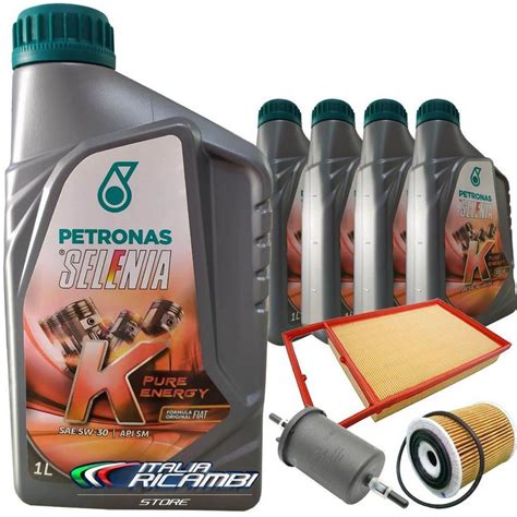 Kit óleo Selenia 5W30 e filtros Fiat Bravo Doblò Grand Siena Idea