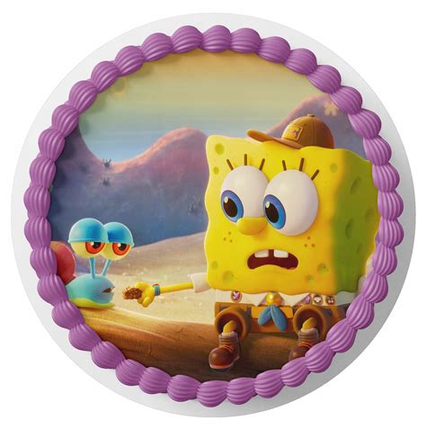 Op Atek Na Tort Cm Spongebob Napis Gratis Allegro Pl