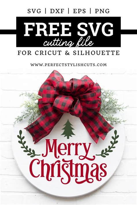 Free Merry Christmas Door Hanger Svg File Artofit