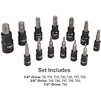 Casoman Piece Torx Bit Socket And Female External Socket Set