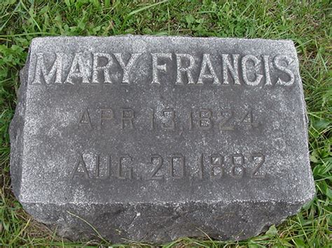 Mary Polly Thompson Francis Memorial Find A Grave