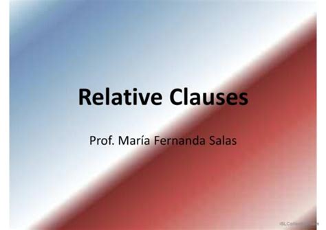 46 Relative clauses English ESL powerpoints 